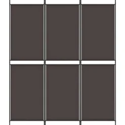 Online vidaXL Rumsavdelare 3 paneler 150x180 cm tyg Brun