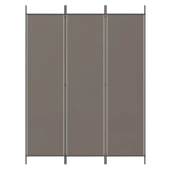 vidaXL Rumsavdelare 3 paneler antracit 150 x 200 cm tyg