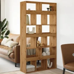vidaXL Rumsavdelare artisian ek 100x33x187,5 cm konstruerat trä