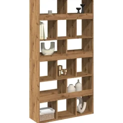 vidaXL Rumsavdelare artisian ek 100x33x187,5 cm konstruerat trä