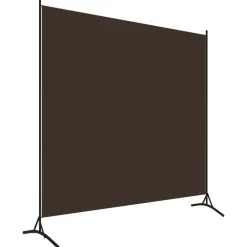 vidaXL Rumsavdelare brun 175x180 cm tyg