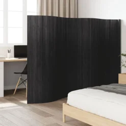 vidaXL Rumsavdelare grå bredd 400 cm höjd 165 cm bambu