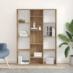 vidaXL Rumsavdelare/bokhylla ek 100x24x140 cm konstruerat trä