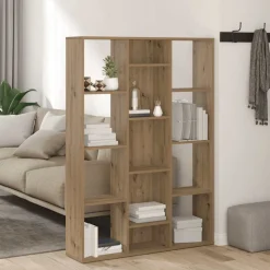 vidaXL Rumsavdelare/bokhylla ek 100x24x140 cm konstruerat trä
