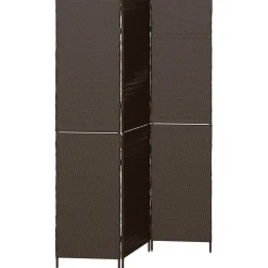 vidaXL Rumsavskiljare Brun 146 x 180 cm konstrotting