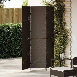 vidaXL Rumsavskiljare Brun 146 x 180 cm konstrotting