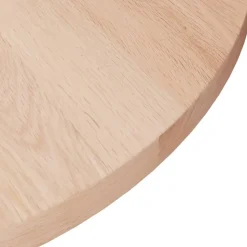 vidaXL Rund bordsskiva Ø30x1,5 cm obehandlat massiv ek
