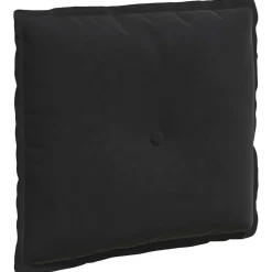 Hot vidaXL Ryggkudde 50 x 45 cm Kordread tyg Svart