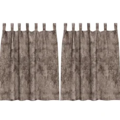 vidaXL Sammetsgardiner 2 pcs Cappuccino 140 x 140 cm Sammet