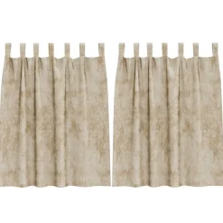 vidaXL Sammetsgardiner med gardiner 2 pcs 140 x 140 cm Sammet Kräm