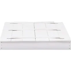 vidaXL Sandlåda granträ vit 95x90x15 cm