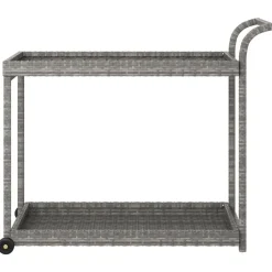 Online vidaXL Serveringsvagn 100x45x83 cm konstrotting Grå