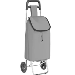 vidaXL Shoppingvagn Grå 35 x 28 x 92 cm Oxford tyg