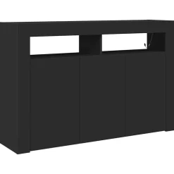 Discount vidaXL Sideboard 116 x 30 x 75 cm Konstruerat trä Svart