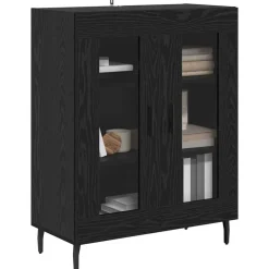 Online vidaXL Sideboard 69,5 x 34 x 90 cm Konstruerat trä Svart ek