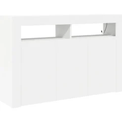 vidaXL Sideboard Vit 116 x 30 x 75 cm Konstruerat trä