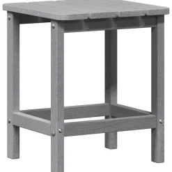 Best vidaXL Sidobord 38 x 38 x 46 cm polyeten Ljusgrå
