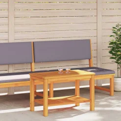 vidaXL Sidobord Olivenatur 70 x 40 x 45 cm Massivt Akaciaträ