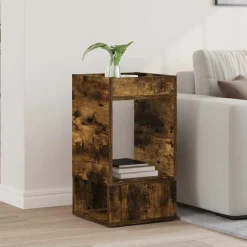 Sale vidaXL Sidobord Rökt ek 30 x 30 x 56 cm Konstruerat trä Rökfärgad ek