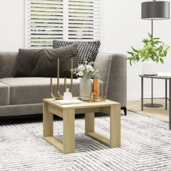 Outlet vidaXL Sidobord sonoma-ek 50x50x35 cm konstruerat trä Sonoma ek