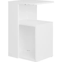 vidaXL Sidobord vit 36x30x56 cm konstruerat trä