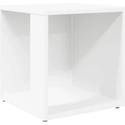 vidaXL Sidobord vit 33x33x34,5 cm konstruerat trä