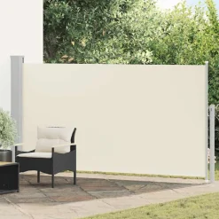 vidaXL Sidomarkis för uteplats 160 x 300 cm gräddvit