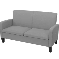 Sale vidaXL 2-sitssoffa 135x65x76 cm Ljusgrå
