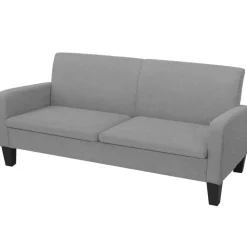 vidaXL 3-sitssoffa 180x65x76 cm ljusgrå