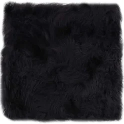 vidaXL Sittdynor 2 st mörkgrå 40x40 cm äkta fårskinn