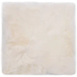 vidaXL Sittdynor 2 st vit 40x40 cm äkta fårskinn