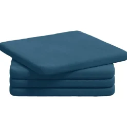 vidaXL Sittkuddar 4 pcs Blå 40 x 40 x 3 cm Sammet