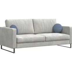 Clearance vidaXL Sittkuddar 2 pcs Ø30 x 13 cm Kordread tyg Blå