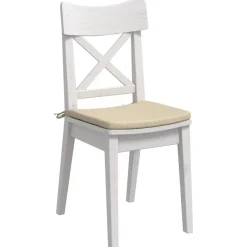 New vidaXL Sittkuddar 4 pcs 40 x 40 x 3 cm tyg Kräm