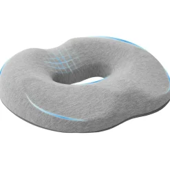 Online vidaXL Sittkudde Enfärgad 42 x 36,5 x 8 cm Minneskum Ljusgrå