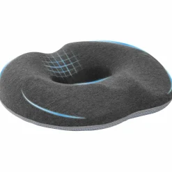 vidaXL Sittkudde Enfärgad Mörkgrå 42 x 36,5 x 8 cm Minneskum