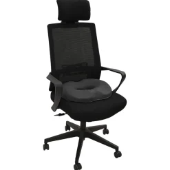 vidaXL Sittkudde Enfärgad Mörkgrå 42 x 36,5 x 8 cm Minneskum