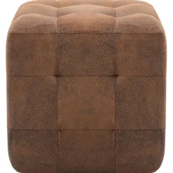 Discount vidaXL Sittpuff 2 st 30x30x30 cm konstmocka Brun