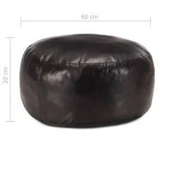 Sale vidaXL Sittpuff 60x30 cm äkta getskinn Svart