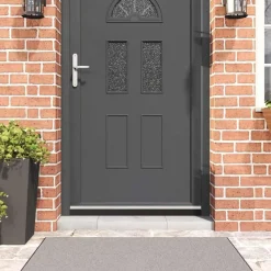 vidaXL Självhäftande dörrborstlist 2 pcs Silver 100 cm