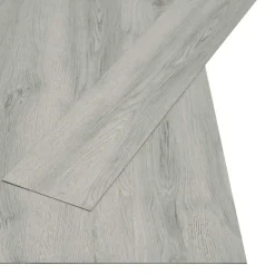Discount vidaXL Självhäftande golvplanka Natur 32 pcs 4,46 m² PVC Ljusgrå