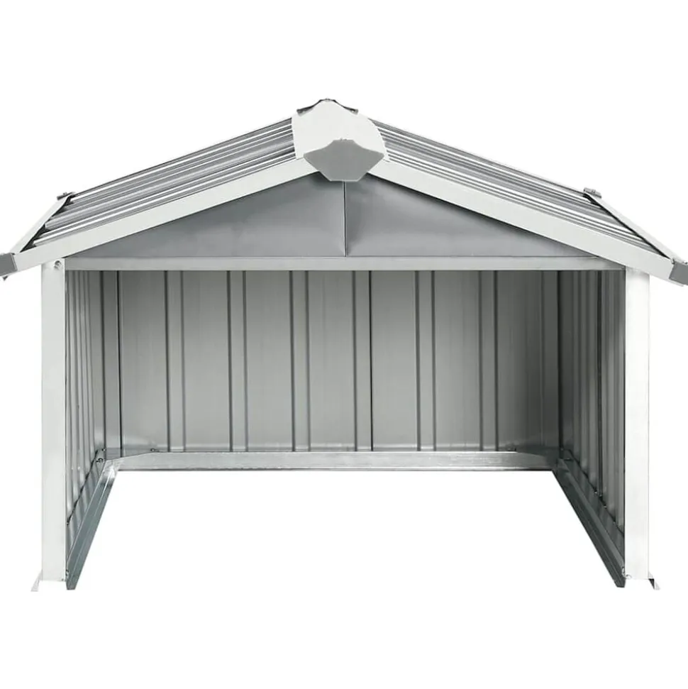 vidaXL Skjul för robotgräsklippare 92x97x63 cm galvaniserat stål grå