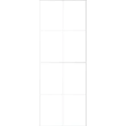 Best vidaXL Skjutdörr ESG-glas och aluminium 76x205 cm Vit
