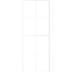 vidaXL Skjutdörr frostat ESG-glas och aluminium 76x205 cm vit