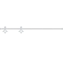 Outlet vidaXL Skjutdörrsbeslag 183 cm stål Vit