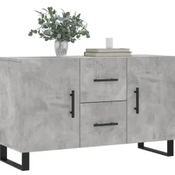 vidaXL Skänk betonggrå 100x36x60 cm konstruerat trä