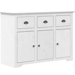 Discount vidaXL Skänk BODO 115,5x44x80 cm massiv furu Vit