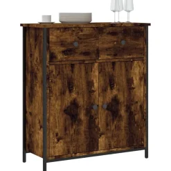 vidaXL Skänk brun ek 70x30x80 cm konstruerat trä