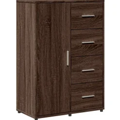 vidaXL Skänk brun ek 60x31x84 cm konstruerat trä