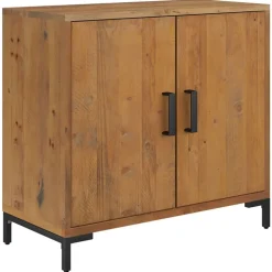 vidaXL Skänk brun 75x35x70 cm massiv furu